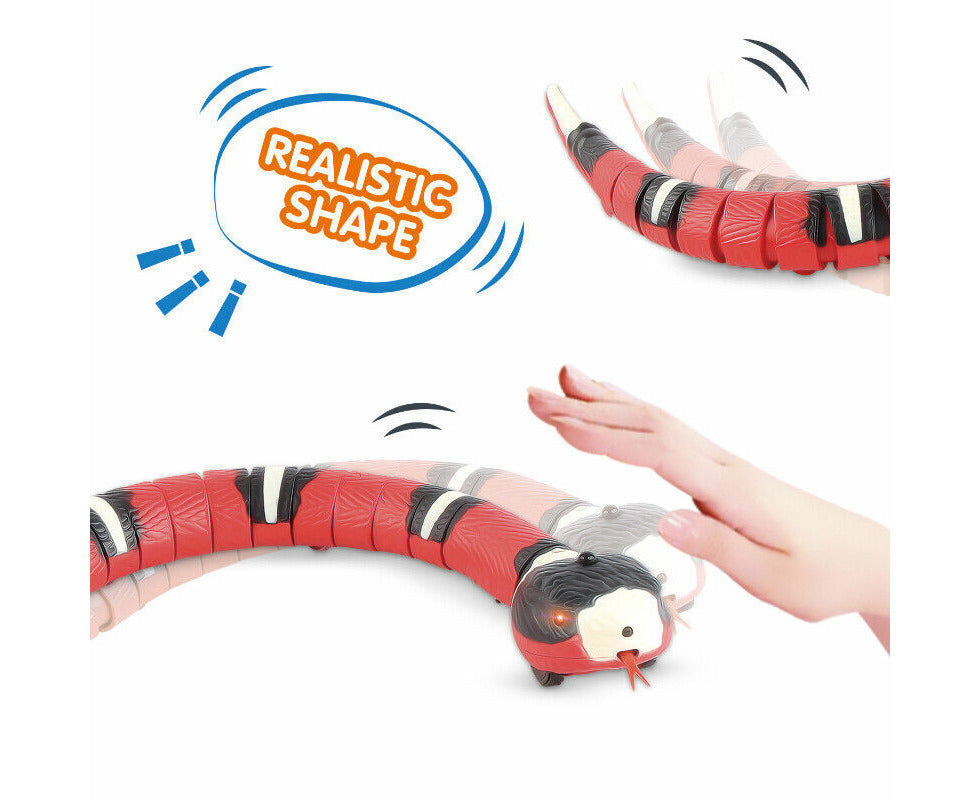 Cat Toy Smart Sensing Snake Toys Pet Cats USB Charging Electron Interactive Toy