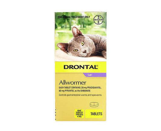 Allwormer for Small Cats 4Kg (PURPLE) 2 Tablets