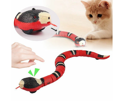 Cat Toy Smart Sensing Snake Toys Pet Cats USB Charging Electron Interactive Toy